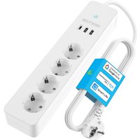 Echos - smarte wlan Steckdosenleiste Mehrfachsteckdose Alexa, Google Home, Sprachsteuerung, Smart Things, Smart Life 1.5M usb Type c Fernzugriff von ECHOS