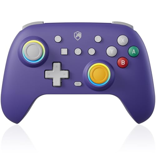ECHTPower Switch Controller, Hall Joystick Controller für Switch Retro Design, 2024 Wireless Switch Pro Controller mit RGB/Turbo/Marko/Vibration, Kabellose Gamepad für Switch/OLED/PC/Adroid/iOS-Lila ECHTPower Switch Controller, Hall Joystick Controller für Switch Retro Design, 2024 Wireless Switch Pro Controller mit RGB/Turbo/Marko/Vibration, Kabellose Gamepad für Switch/OLED/PC/Adroid/iOS-Lila von ECHTPower