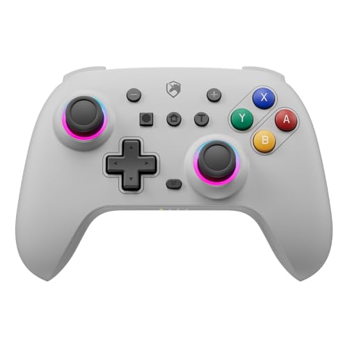 ECHTPower Switch Controller für Switch/OLED/Lite, Switch Pro Controller, 9 LEDs Wireless Controller für Switch mit Turbo, 6-Achsen, Aufwachen, Gyroskop, SYNC, Makro und Screenshot (Grau) ECHTPower Switch Controller für Switch/OLED/Lite, Switch Pro Controller, 9 LEDs Wireless Controller für Switch mit Turbo, 6-Achsen, Aufwachen, Gyroskop, SYNC, Makro und Screenshot (Grau) von ECHTPower