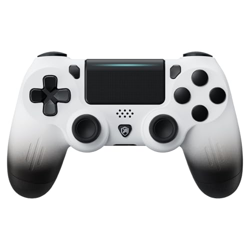 ECHTPower Wireless Controller für PS-4, LED Game Controller Kompatibel mit PS-4/Slim/Pro/PC, 600mAh Gamepad mit Dual Vibration, Touchpad, 6-Achsen, Kopfhöreranschluss, Screenshot-Weiß ECHTPower Wireless Controller für PS-4, LED Game Controller Kompatibel mit PS-4/Slim/Pro/PC, 600mAh Gamepad mit Dual Vibration, Touchpad, 6-Achsen, Kopfhöreranschluss, Screenshot-Weiß von ECHTPower