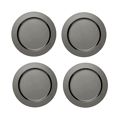 ECHTWERK 4-teiliges Platzteller/Servierteller Set Shiny aus hochwertigem Edelstahl, Black-Edition, Ø 33,2 cm ECHTWERK 4-teiliges Platzteller/Servierteller Set Shiny aus hochwertigem Edelstahl, Black-Edition, Ø 33,2 cm von ECHTWERK