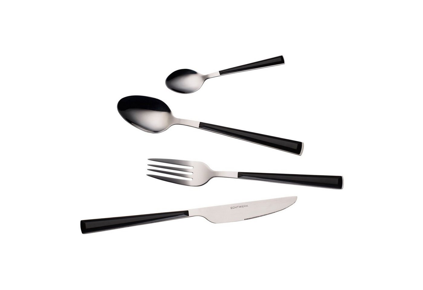 ECHTWERK Besteck-Set Basic Tafelbesteck 16tlg. (16-tlg), 4 Personen, Edelstahl 18/10, Kunststoff von ECHTWERK
