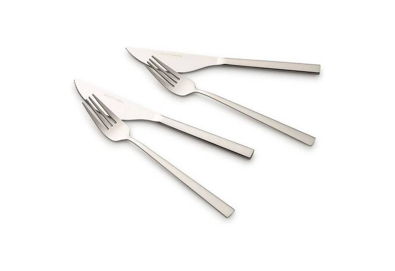 ECHTWERK Besteck-Set Pizzabesteck (4-tlg), 2 Personen, Edelstahl, Pizzaset, Steakbesteck, Essbesteck aus Edelstahl von ECHTWERK