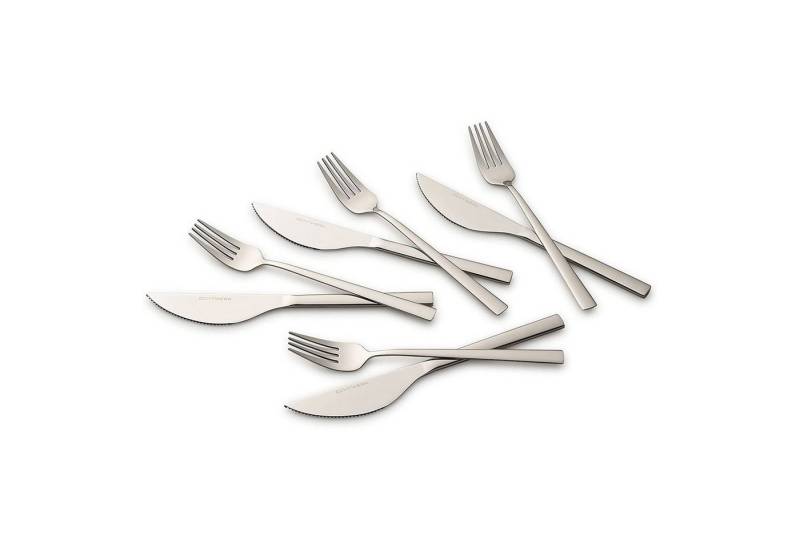 ECHTWERK Besteck-Set Pizzabesteck (8-tlg), Edelstahl, Pizzaset, Steakbesteck, Essbesteck aus Edelstahl von ECHTWERK