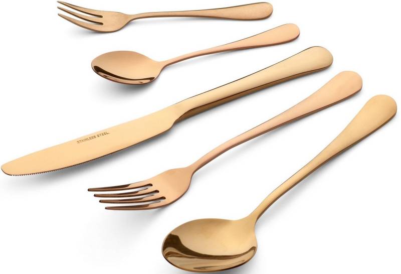 ECHTWERK Besteck-Set Sorrent (30-tlg), 6 Personen, Chromnickelstahl 18/10, Tafelbesteck, Stonewashed von ECHTWERK