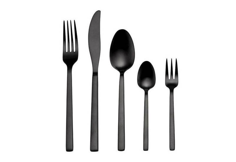 ECHTWERK Besteck-Set Tafelbesteck "Linus" 30tlg (30-tlg), 6 Personen, Edelstahl, 30-teilig, Essbesteck für bis zu 6 Personen, Edelstahl 18/10, Schwarz von ECHTWERK