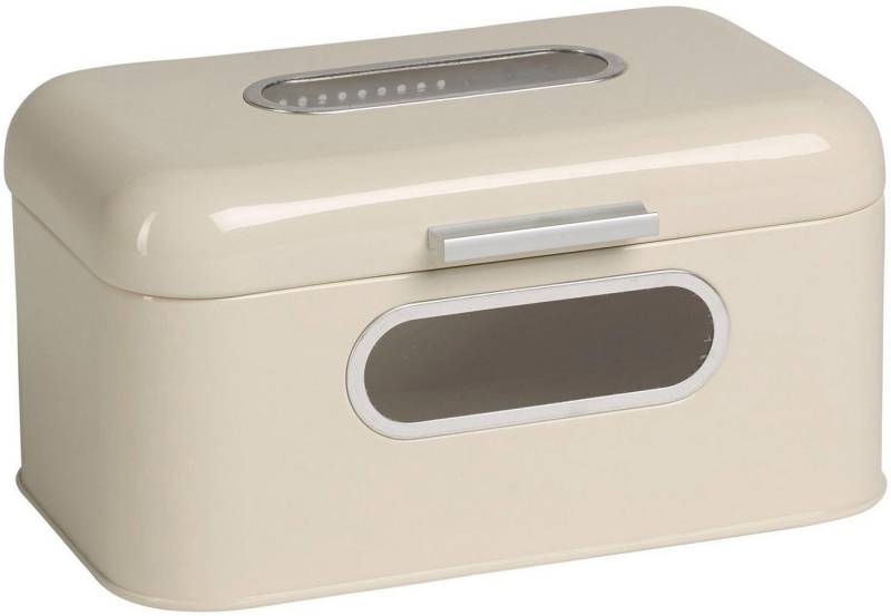 ECHTWERK Brotkasten Retro, Metall, (1-tlg), Brotaufbewahrung, Brotbox mit zwei praktischen Sichtfenstern, small von ECHTWERK