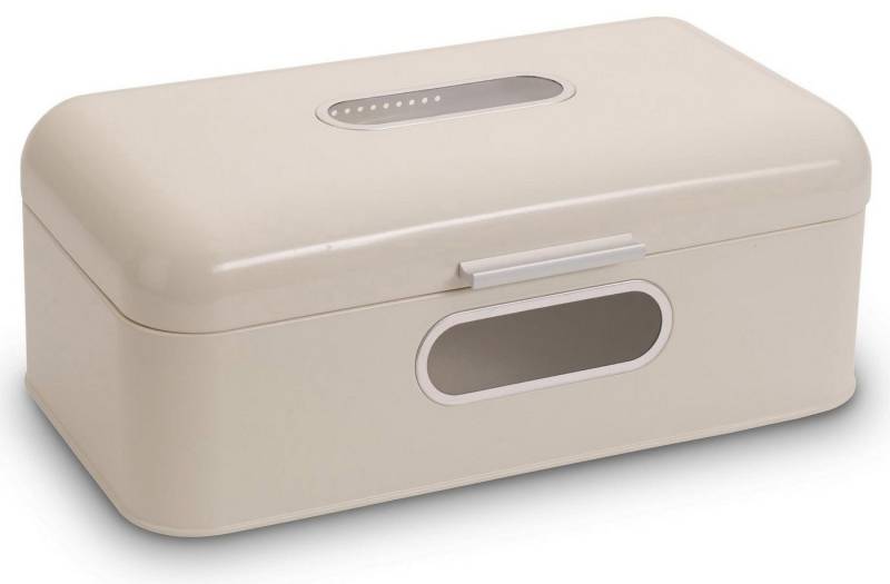 ECHTWERK Brotkasten Retro, Metall, (1-tlg), Brotaufbewahrung, Brotkorb, Brotbox mit zwei praktischen Sichtfenstern von ECHTWERK