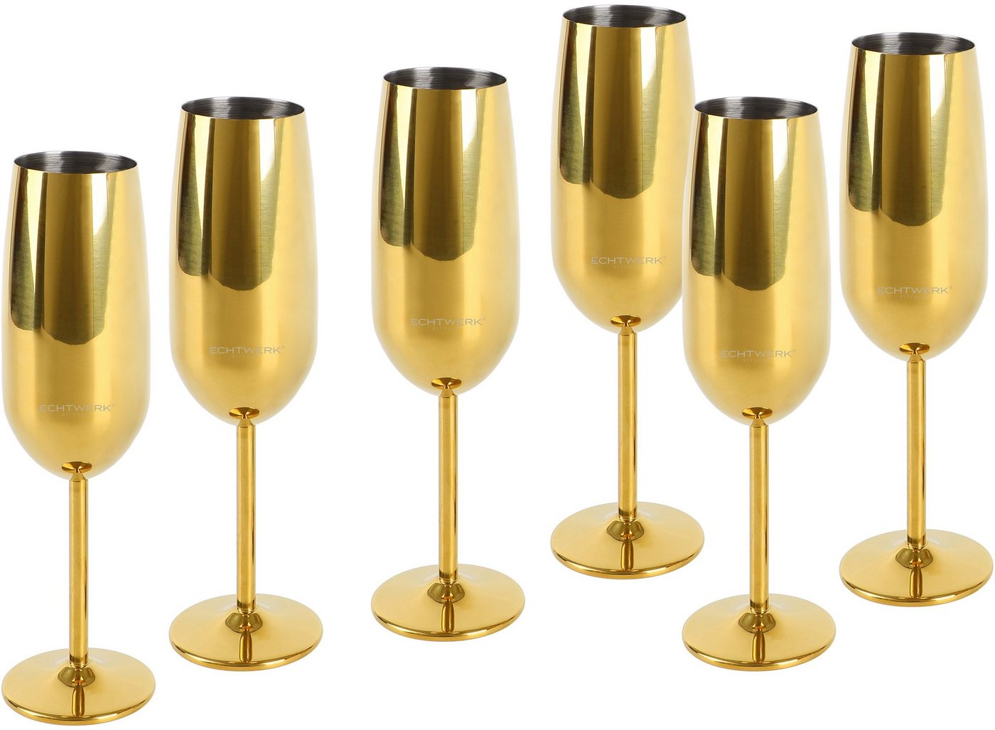 ECHTWERK Champagnerglas, Edelstahl, Sektglas, Sektkelch, Champagnerkelch, bruchsicher, 250 ml ECHTWERK Champagnerglas, Edelstahl, Sektglas, Sektkelch, Champagnerkelch, bruchsicher, 250 ml von ECHTWERK