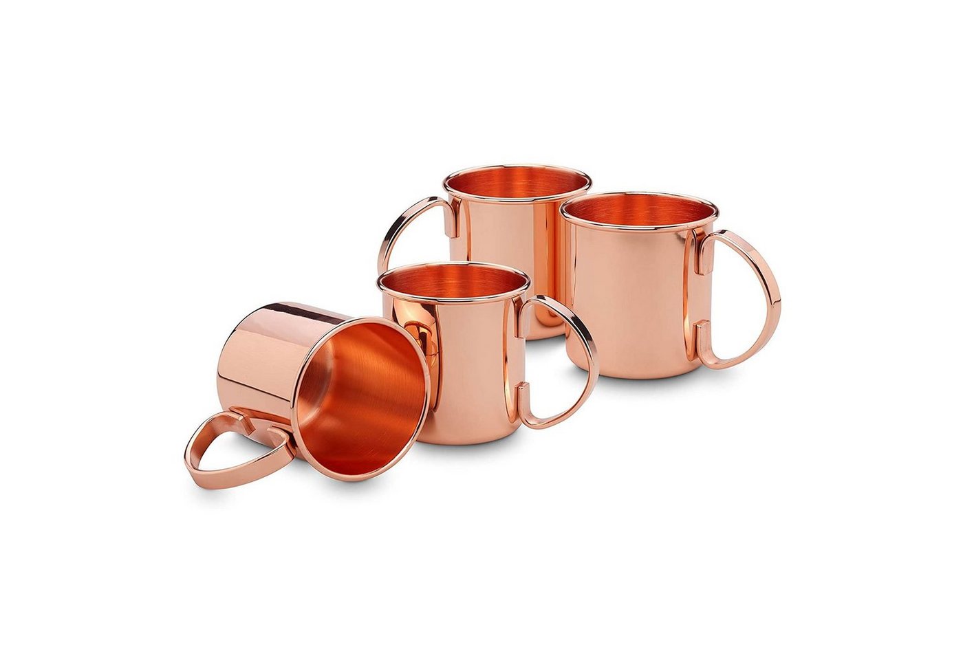 ECHTWERK Glas Moscow Mule Kupferbecher 2er Set, Edelstahl von ECHTWERK