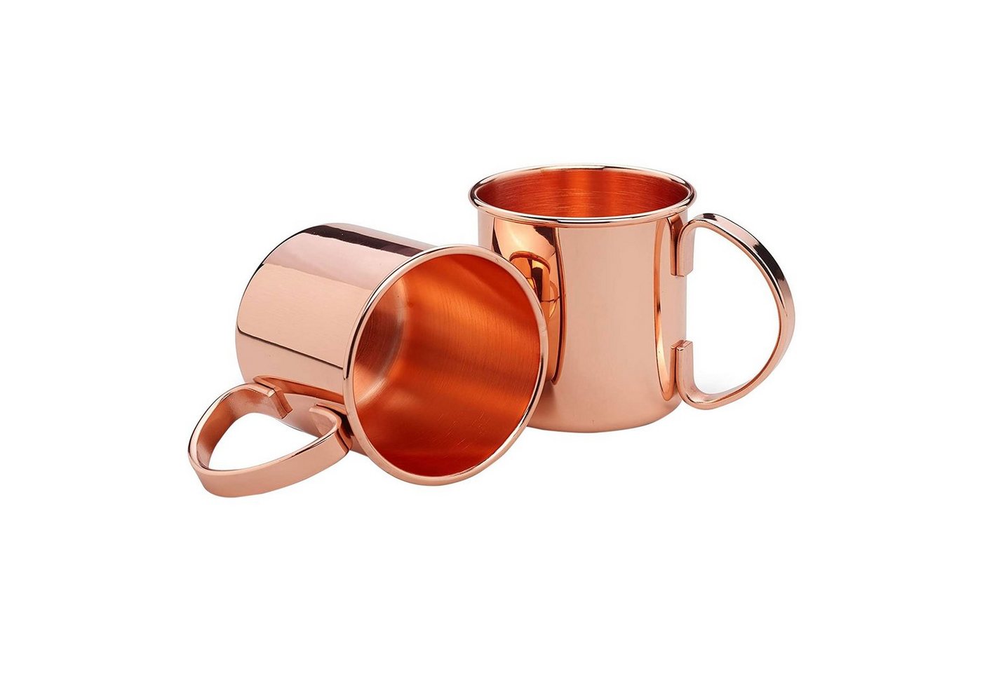 ECHTWERK Glas Moscow Mule Kupferbecher 2er Set, Edelstahl, Cocktail-Set, Cocktailgläser, Geschenkset, 450 ml ECHTWERK Glas Moscow Mule Kupferbecher 2er Set, Edelstahl, Cocktail-Set, Cocktailgläser, Geschenkset, 450 ml von ECHTWERK