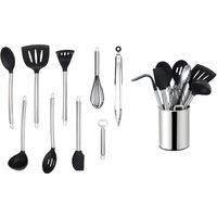 ECHTWERK Küchenorganizer-Set Kochbesteck mit Edelstahlgriff, Antihaft Silikon, Utensilienhalter ECHTWERK Küchenorganizer-Set Kochbesteck mit Edelstahlgriff, Antihaft Silikon, Utensilienhalter von ECHTWERK