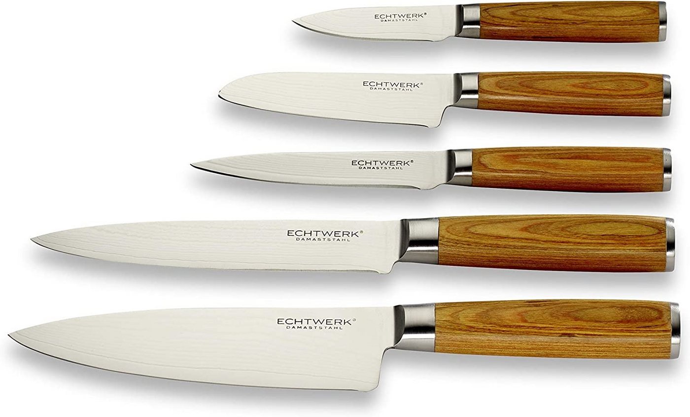 ECHTWERK Messer-Set ECHTWERK Damastmesser Set 5 tlg ECHTWERK Messer-Set ECHTWERK Damastmesser Set 5 tlg von ECHTWERK