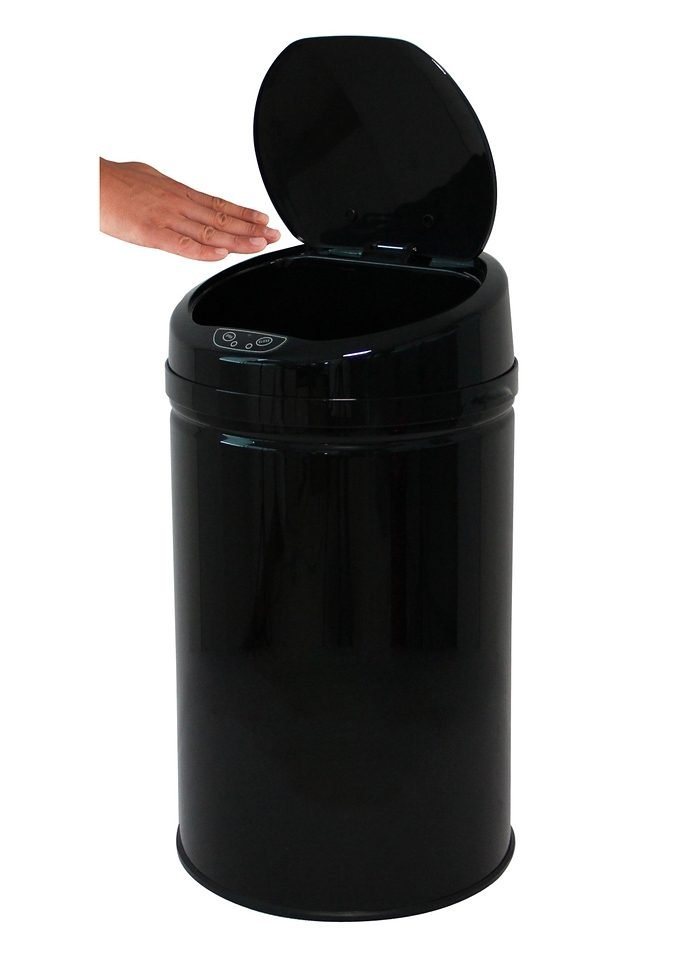 ECHTWERK Mülleimer INOX BLACK, Infrarot-Sensor, Korpus aus Edelstahl, Fassungsvermögen 30 Liter von ECHTWERK