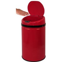 ECHTWERK Mülleimer "INOX RED" 1 Behälter Infrarot-Sensor, Korpus aus Edelstahl, Fassungsvermögen 30 Liter von ECHTWERK