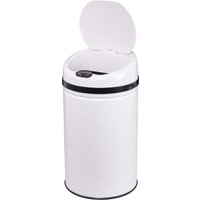 ECHTWERK Mülleimer "INOX WHITE", 1 Behälter, Infrarot-Sensor, Korpus aus Edelstahl, Fassungsvermögen 42 Liter von ECHTWERK
