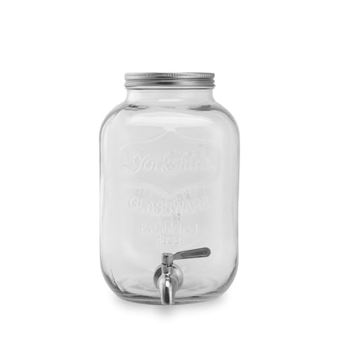 ECHTWERK Retro Getränkespender 5L, Glas, Robuster Limonadenspender mit luftdichtem Zapfhahn und Metalldeckel, ideal für Kaltgetränke auf Partys, Buffets & Feste ECHTWERK Retro Getränkespender 5L, Glas, Robuster Limonadenspender mit luftdichtem Zapfhahn und Metalldeckel, ideal für Kaltgetränke auf Partys, Buffets & Feste von ECHTWERK