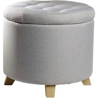 ECHTWERK Sitzhocker Mary grau B/H/L: ca. 45x41x45 cm von ECHTWERK