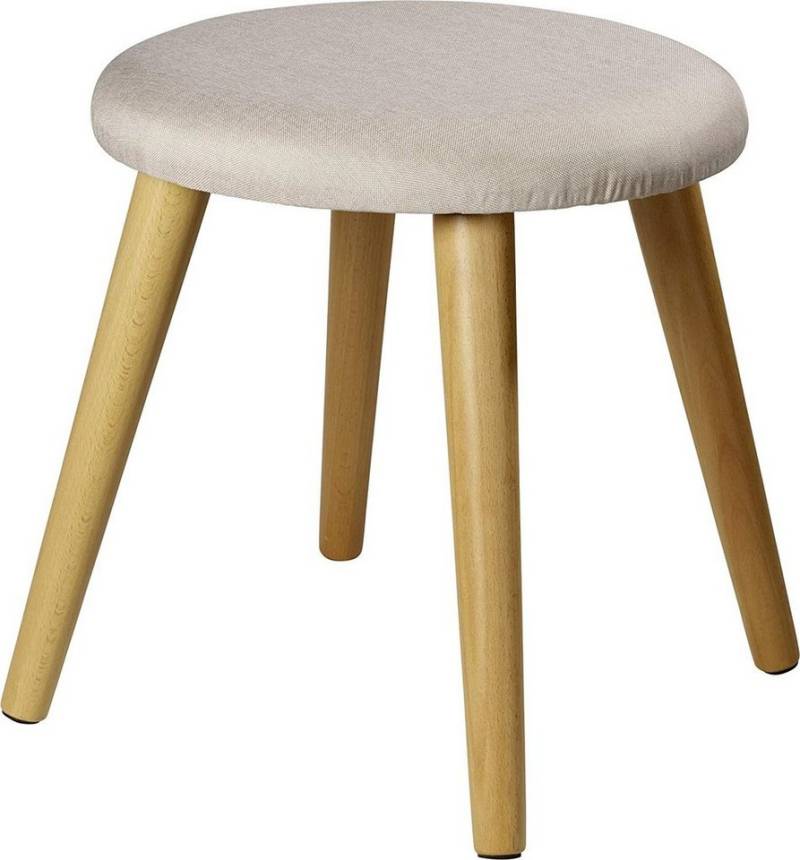 ECHTWERK Sitzhocker Skandi, Gepolsterter Sitzhocker, Holzfüße, Robust und Leicht von ECHTWERK