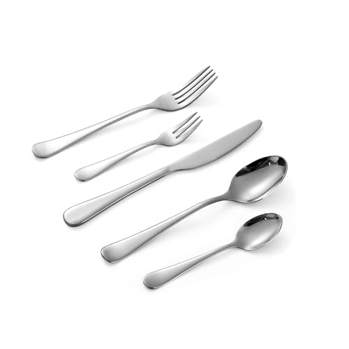 ECHTWERK Tafelbesteck Grado, 30-teilig, Essbesteck für bis zu 6 Personen, Edelstahl 18/0, hochglänzend, Hochwertiges Besteck Set für Esstisch, Spülmaschinengeeignet ECHTWERK Tafelbesteck Grado, 30-teilig, Essbesteck für bis zu 6 Personen, Edelstahl 18/0, hochglänzend, Hochwertiges Besteck Set für Esstisch, Spülmaschinengeeignet von ECHTWERK