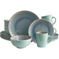 ECHTWERK Tafelservice "Ana Modern-Design", (Set, 24 tlg.), farbenfrohes Design von ECHTWERK