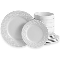 ECHTWERK Tafelservice ""New Modern"" Modernes Geschirrset in Schiefer-Optik, hochwertige Stoneware von ECHTWERK