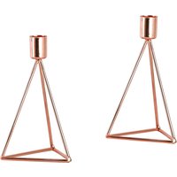 ECHTWERK Teelichthalter "Modern Small, Weihnachtsdeko", (Set, 2 St.), moderner Kerzenhalter aus Eisen, Kerzenständer, Höhe ca. 16,5 cm von ECHTWERK