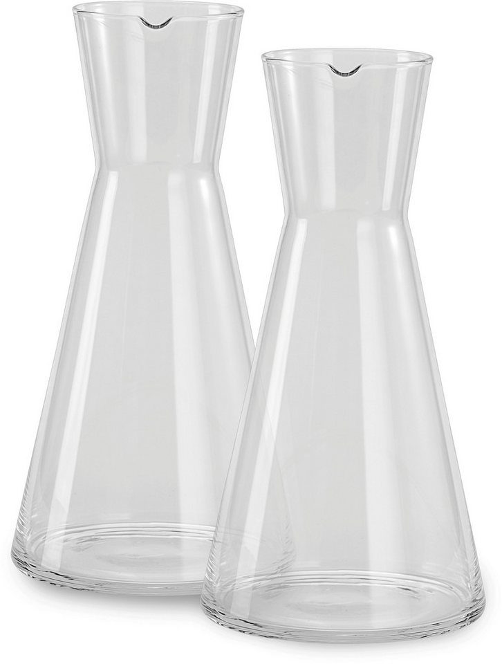 ECHTWERK Wasserkaraffe Universalkaraffe im 2er Set, (Set, 2-tlg), Großzügiges Fassungsvermögen von 1500 ml von ECHTWERK