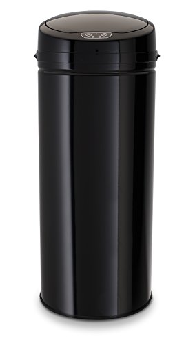 Echtwerk EW-AE-0240 Edelstahl Abfalleimer 42L mit IR Sensor, Inox Black von Echtwerk