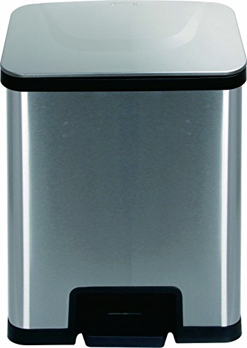 Echtwerk EW-PS-0215 Abfalleimer, Tretabfalleimer, Mülleimer, Power-Step Edelstahl, Silber, 42 x 30 x 51.5 cm Echtwerk EW-PS-0215 Abfalleimer, Tretabfalleimer, Mülleimer, Power-Step Edelstahl, Silber, 42 x 30 x 51.5 cm von ECHTWERK