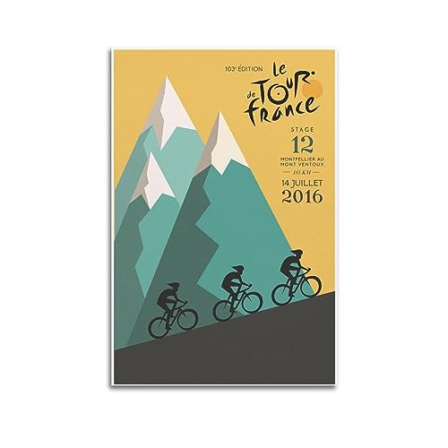 ECHUN 2016 Tour de France Fahrrad-Poster, dekorative Leinwand, Wand- und Kunstbild, Gemälde, 40 x 60 cm ECHUN 2016 Tour de France Fahrrad-Poster, dekorative Leinwand, Wand- und Kunstbild, Gemälde, 40 x 60 cm von ECHUN