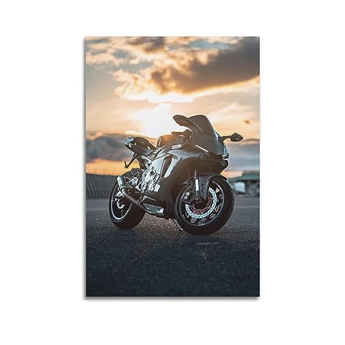 ECHUN Motorrad Poster R1 Sport Auto Dekorative Leinwand Wand & Kunst Bild Gemälde 60 x 90 cm ECHUN Motorrad Poster R1 Sport Auto Dekorative Leinwand Wand & Kunst Bild Gemälde 60 x 90 cm von ECHUN