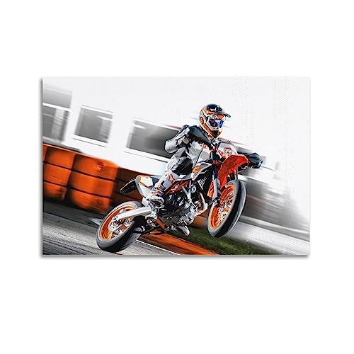 ECHUN Motorrad-Poster für KTM 690 SMC R Rennrad, dekorative Leinwand, Wand- und Kunstbild, Gemälde, 50 x 75 cm ECHUN Motorrad-Poster für KTM 690 SMC R Rennrad, dekorative Leinwand, Wand- und Kunstbild, Gemälde, 50 x 75 cm von ECHUN