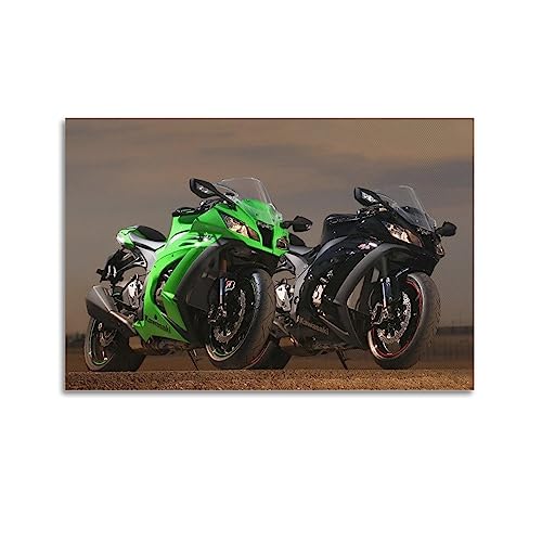 ECHUN Motorrad-Poster für Kawasaki Ninja ZX-10R Sportwagen, dekorative Leinwand, Wand- und Kunstbild, Gemälde, 30 x 45 cm ECHUN Motorrad-Poster für Kawasaki Ninja ZX-10R Sportwagen, dekorative Leinwand, Wand- und Kunstbild, Gemälde, 30 x 45 cm von ECHUN