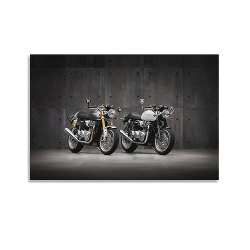 ECHUN Motorrad-Poster für Triumph Thruxton 1200 Rennrad, dekorative Leinwand, Wand- und Kunstbild, Gemälde, 30 x 45 cm ECHUN Motorrad-Poster für Triumph Thruxton 1200 Rennrad, dekorative Leinwand, Wand- und Kunstbild, Gemälde, 30 x 45 cm von ECHUN
