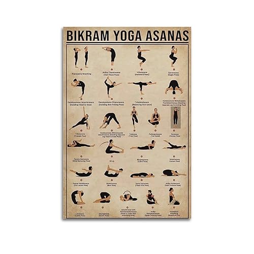 ECHUN Poster Bikram Yoga Asanas Vertikales Poster, dekorative Leinwand, Wand & Kunstbild, Gemälde, 30 x 45 cm ECHUN Poster Bikram Yoga Asanas Vertikales Poster, dekorative Leinwand, Wand & Kunstbild, Gemälde, 30 x 45 cm von ECHUN