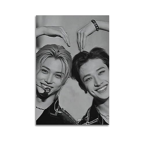 Stray Kids Members Poster Bangchan & Felix Dekorative Leinwand Wand & Kunst Bild Gemälde 50 x 75 cm Stray Kids Members Poster Bangchan & Felix Dekorative Leinwand Wand & Kunst Bild Gemälde 50 x 75 cm von ECHUN