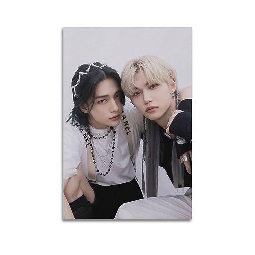 Stray Kids Poster Hyunjin & Lee Felix Yong Bok, dekorative Leinwand, Wand- und Kunstbild, Gemälde, 30 x 45 cm Stray Kids Poster Hyunjin & Lee Felix Yong Bok, dekorative Leinwand, Wand- und Kunstbild, Gemälde, 30 x 45 cm von ECHUN