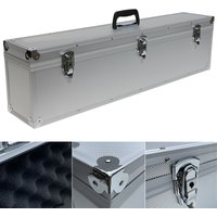 Aluminium Koffer Silber Würfelschaum Deckel abnehmbar lang 83 cm Alu-Transport-Box von ECI TOOLS