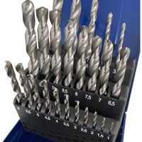 Hss Spiral Bohrer Set Metall 24 tlg. geschliffen din 338N r Spiralbohrer Box Kassettte von ECI TOOLS