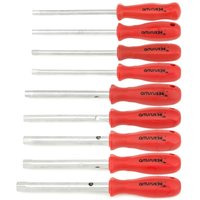 Rohrsteckschlüssel Set 9 Teilig 3, 4, 5, 5,5, 6, 7, 8, 9 und 10 mm Steck-Schlüssel mit Griff Rohr-Schlüssel von ECI TOOLS