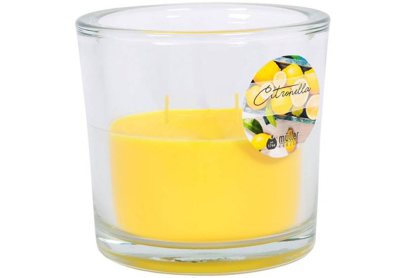 ECI Tools Duftkerze Citronella 2-Docht-Kerzen-Glas groß 120/123 mm hellgelb (1 tlg) von ECI Tools
