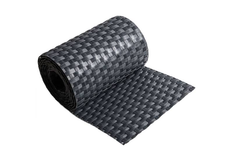 ECI Tools Sichtschutzstreifen Poly-Rattan Sichtschutzstreifen für Doppelstabzaun, (Rolle, 1-St), 19x255 cm von ECI Tools