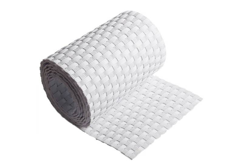 ECI Tools Sichtschutzstreifen Poly-Rattan Sichtschutzstreifen für Doppelstabzaun, (Rolle, 10-St), 19x255 cm von ECI Tools