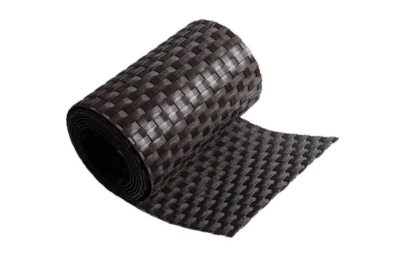 ECI Tools Sichtschutzstreifen Poly-Rattan Sichtschutzstreifen für Doppelstabzaun, (Rolle, 5-St), 19x255 cm von ECI Tools