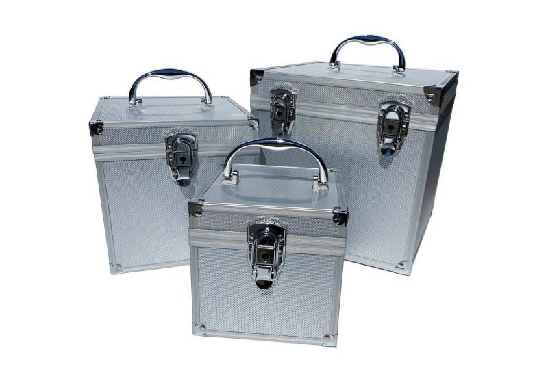 ECI Tools Werkzeugkoffer Aluminium Koffer Leer Silber Würfelform Alu Box von ECI Tools