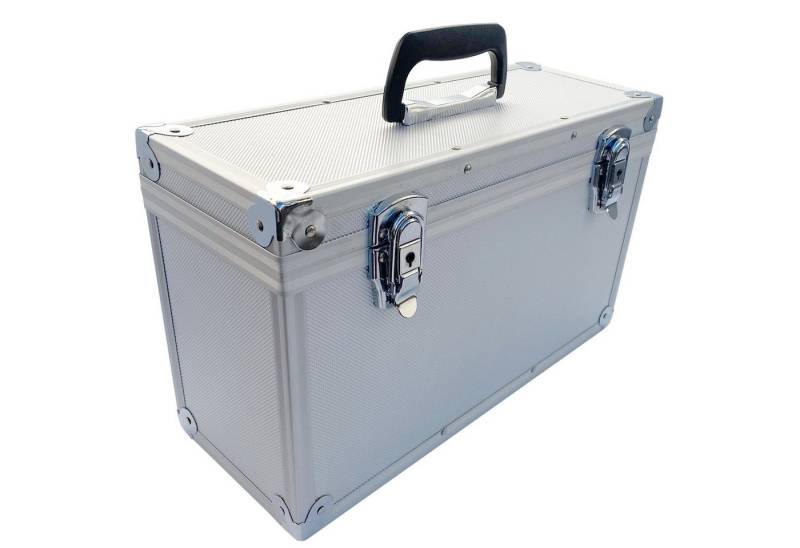 ECI Tools Werkzeugkoffer Aluminium Koffer Silber Entnehmbarer Deckel (LxBxH) 400 x155 x 240 mm von ECI Tools