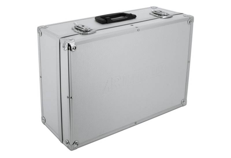 ECI Tools Werkzeugkoffer Aluminium Koffer Silber mit Werkzeughalter Leer 450 x 320 x 175 mm von ECI Tools