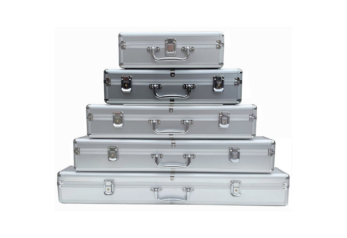 ECI Tools Werkzeugkoffer ECI Aluminium Koffer Silber verschiedene Längen (LxBxH) 30 - 70 x 10 von ECI Tools