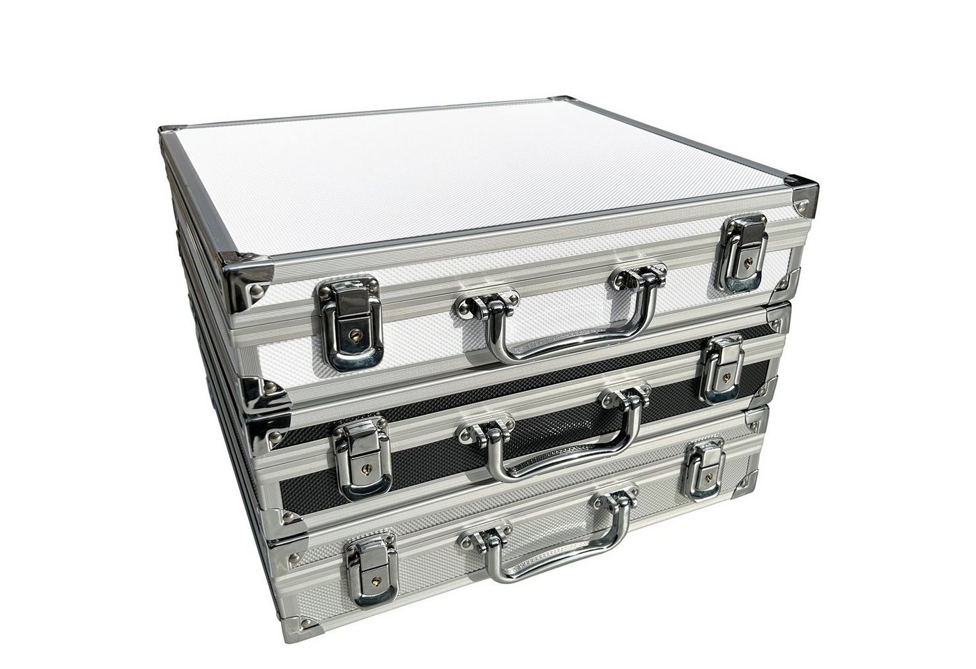 ECI Tools Werkzeugkoffer Leer mit Aluminium Leisten Koffer Box 360 x 340 x 80 mm von ECI Tools